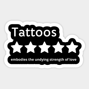 tattoos five stars Sticker